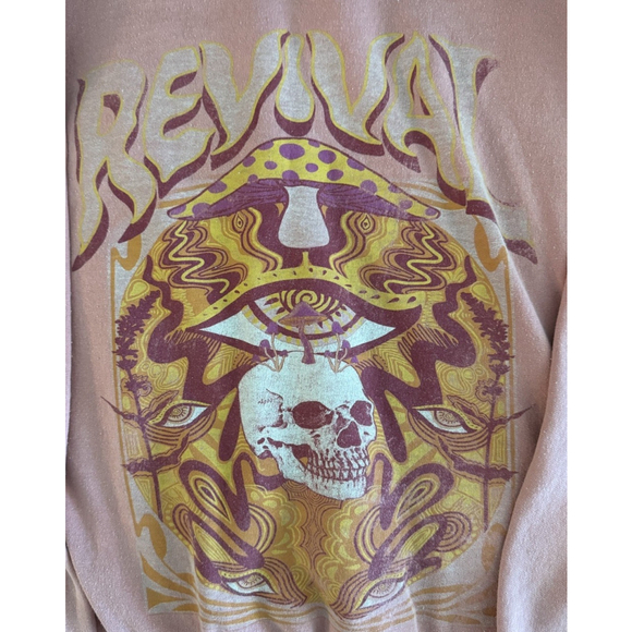 Urban Outfitters Project Social T Women’s S/M Pink Revival Sweatshirt, Soft - Picture 2 of 4